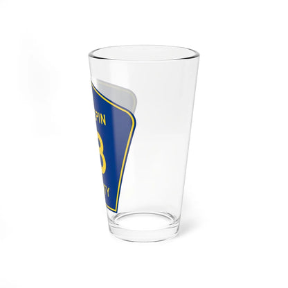Hennepin County 18 (Minnesota) (Road Sign) Pint Glass 16oz - Go Mug Yourself