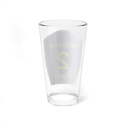 Hennepin County 2 (Minnesota) (Road Sign) Pint Glass 16oz - Go Mug Yourself