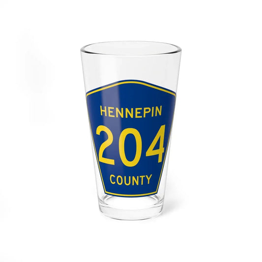 Hennepin County 204 (Minnesota) (Road Sign) Pint Glass 16oz 16oz - Go Mug Yourself