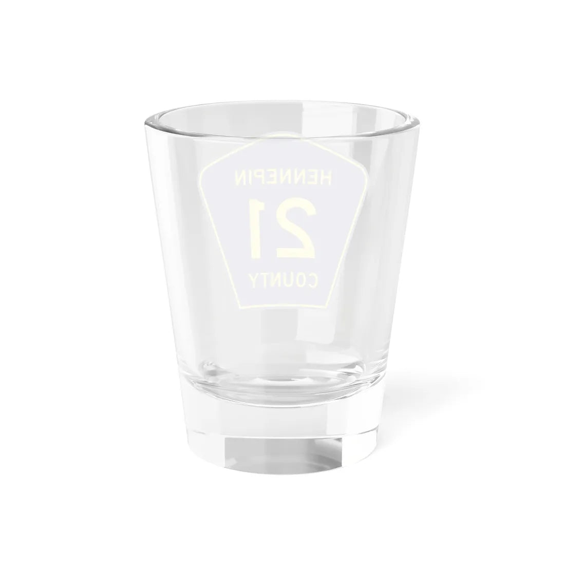 Hennepin County 21 (Minnesota) (Road Sign) Shot Glass 1.5oz - Go Mug Yourself