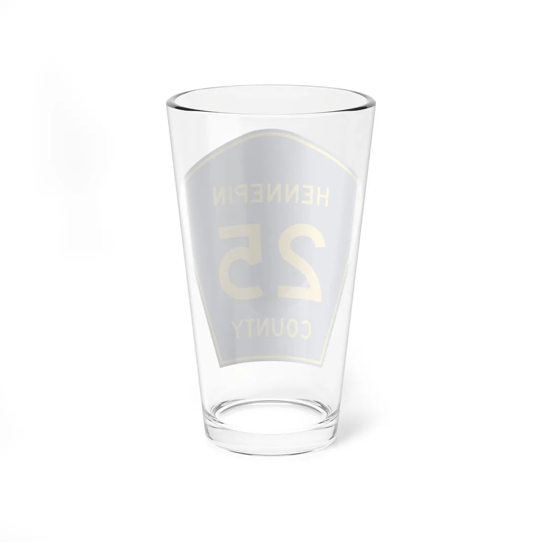 Hennepin County 25 (Minnesota) (Road Sign) Pint Glass 16oz - Go Mug Yourself