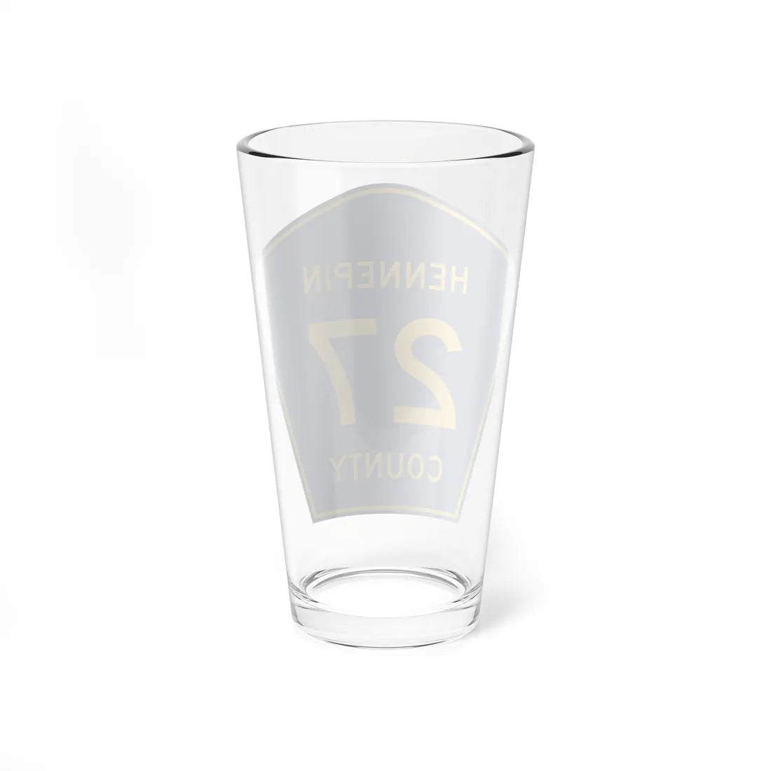Hennepin County 27 (Minnesota) (Road Sign) Pint Glass 16oz - Go Mug Yourself