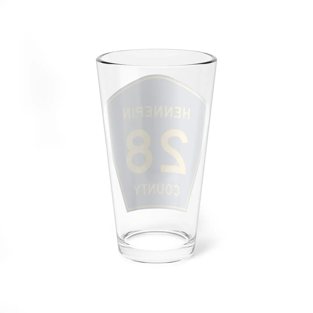 Hennepin County 28 (Minnesota) (Road Sign) Pint Glass 16oz - Go Mug Yourself