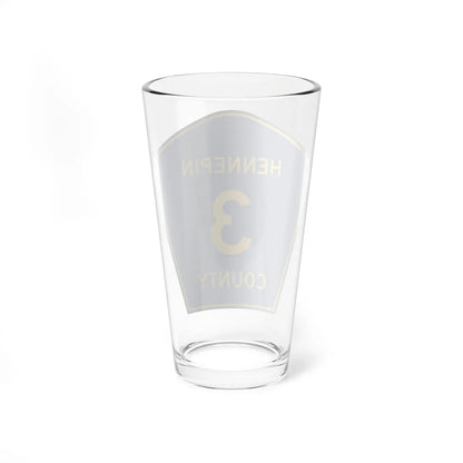 Hennepin County 3 (Minnesota) (Road Sign) Pint Glass 16oz - Go Mug Yourself