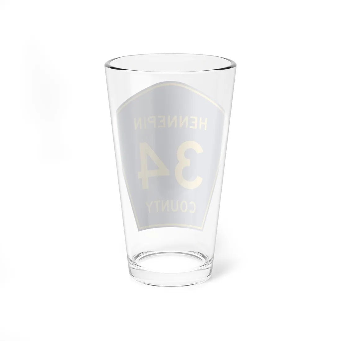 Hennepin County 34 (Minnesota) (Road Sign) Pint Glass 16oz - Go Mug Yourself