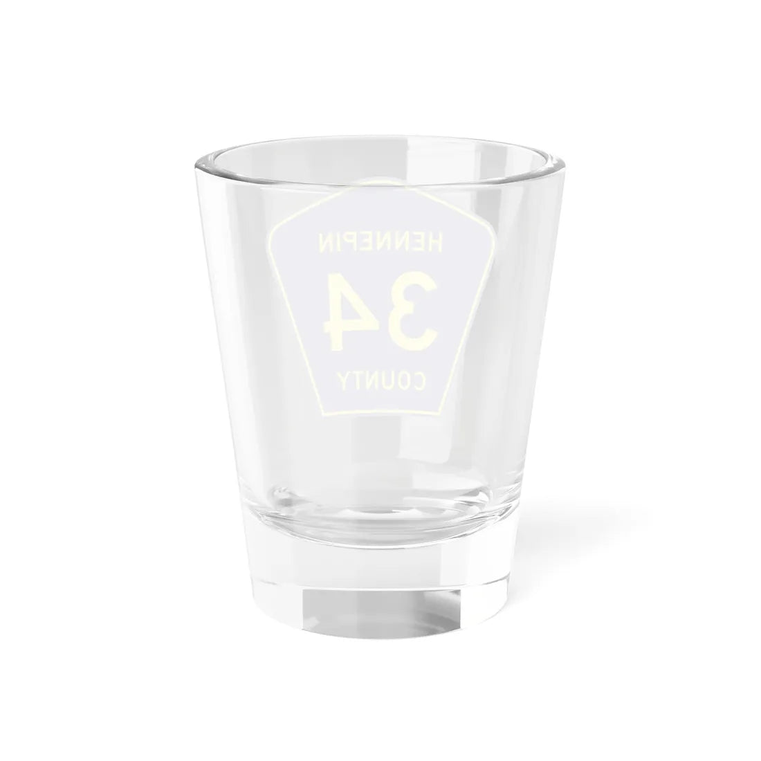 Hennepin County 34 (Minnesota) (Road Sign) Shot Glass 1.5oz - Go Mug Yourself