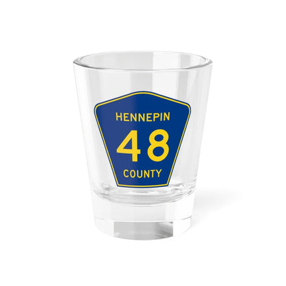 Hennepin County 48 (Minnesota) (Road Sign) Shot Glass 1.5oz 1.5oz - Go Mug Yourself