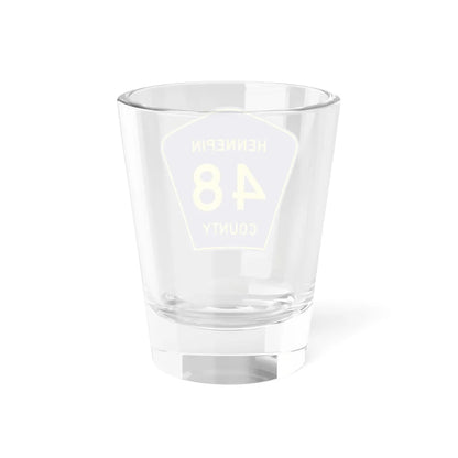 Hennepin County 48 (Minnesota) (Road Sign) Shot Glass 1.5oz - Go Mug Yourself