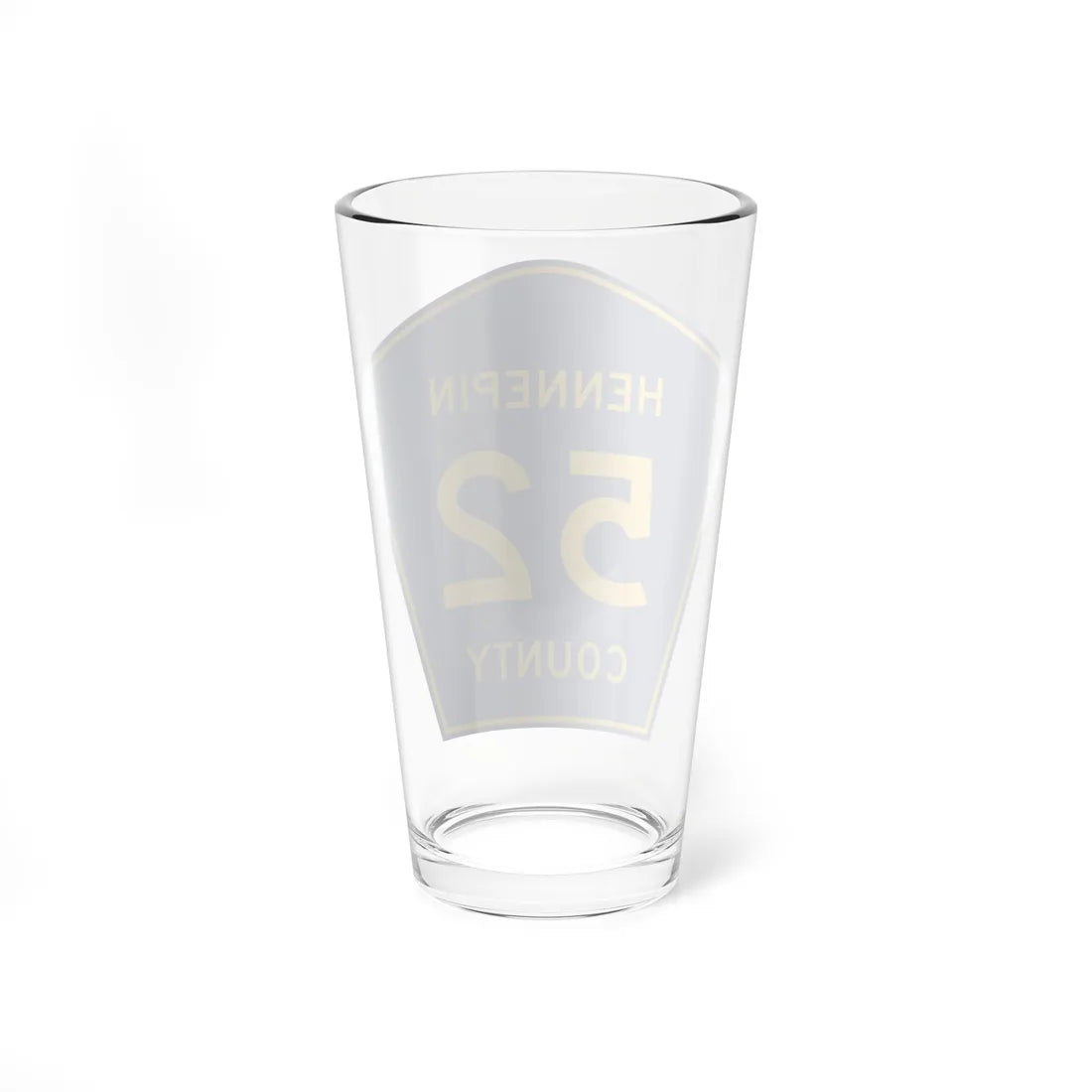 Hennepin County 52 (Minnesota) (Road Sign) Pint Glass 16oz - Go Mug Yourself