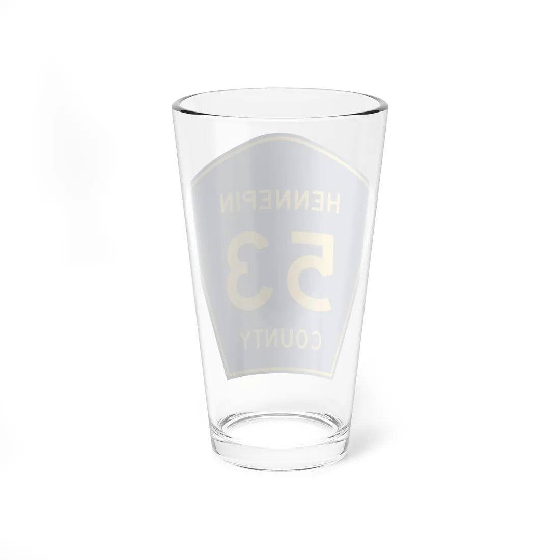 Hennepin County 53 (Minnesota) (Road Sign) Pint Glass 16oz - Go Mug Yourself