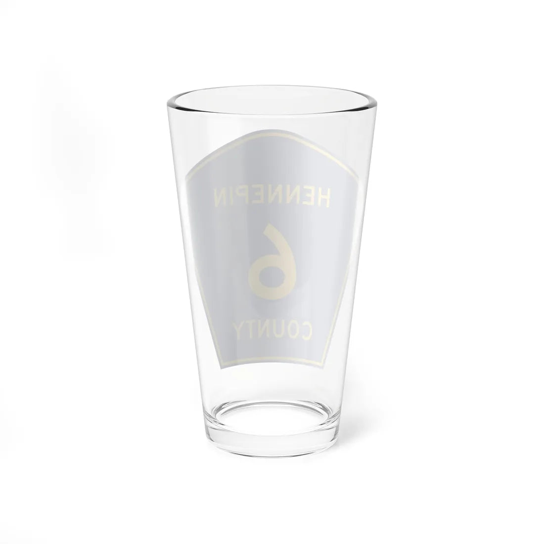 Hennepin County 6 (Minnesota) (Road Sign) Pint Glass 16oz - Go Mug Yourself