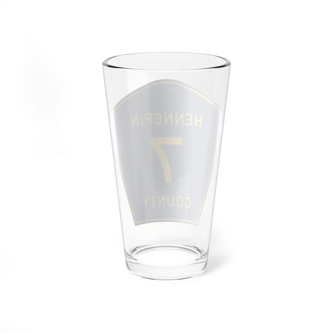 Hennepin County 7 (Minnesota) (Road Sign) Pint Glass 16oz - Go Mug Yourself