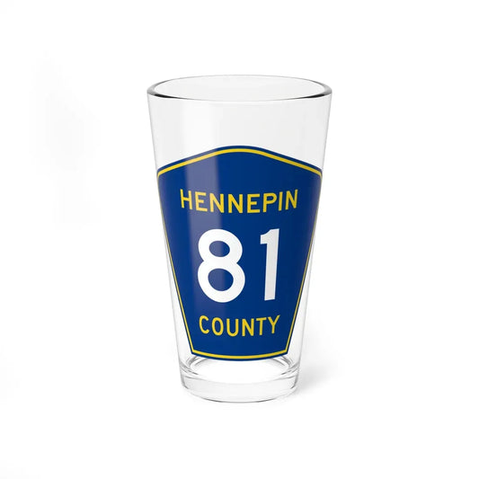 Hennepin County 81 (Minnesota) (Road Sign) Pint Glass 16oz 16oz - Go Mug Yourself