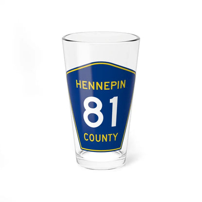 Hennepin County 81 (Minnesota) (Road Sign) Pint Glass 16oz - Go Mug Yourself