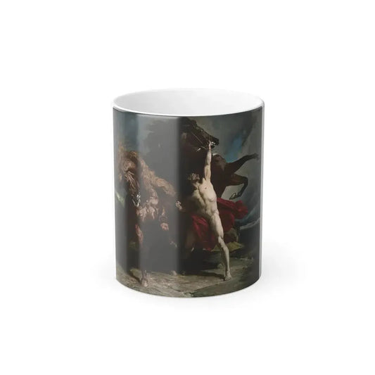 Henri Regnault (1843-1871) Automedon with the Horses of Achilles - Oil on Canvas 1868 - Color Changing Mug 11oz 11oz - Go Mug Yourself