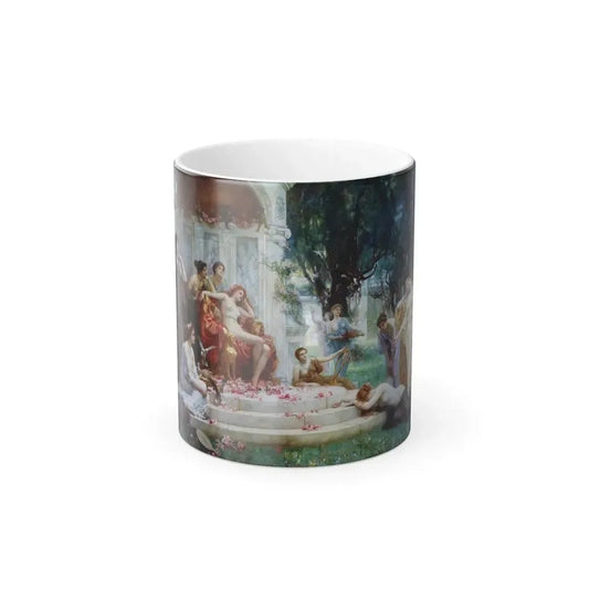 Henrietta Rae (1859-1928) Psyche before the throne of Venus - Oil on Canvas 1894 - Color Changing Mug 11oz 11oz - Go Mug Yourself