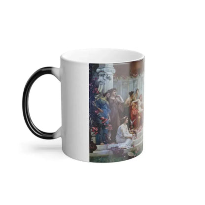 Henrietta Rae (1859-1928) Psyche before the throne of Venus - Oil on Canvas 1894 - Color Changing Mug 11oz - Go Mug Yourself