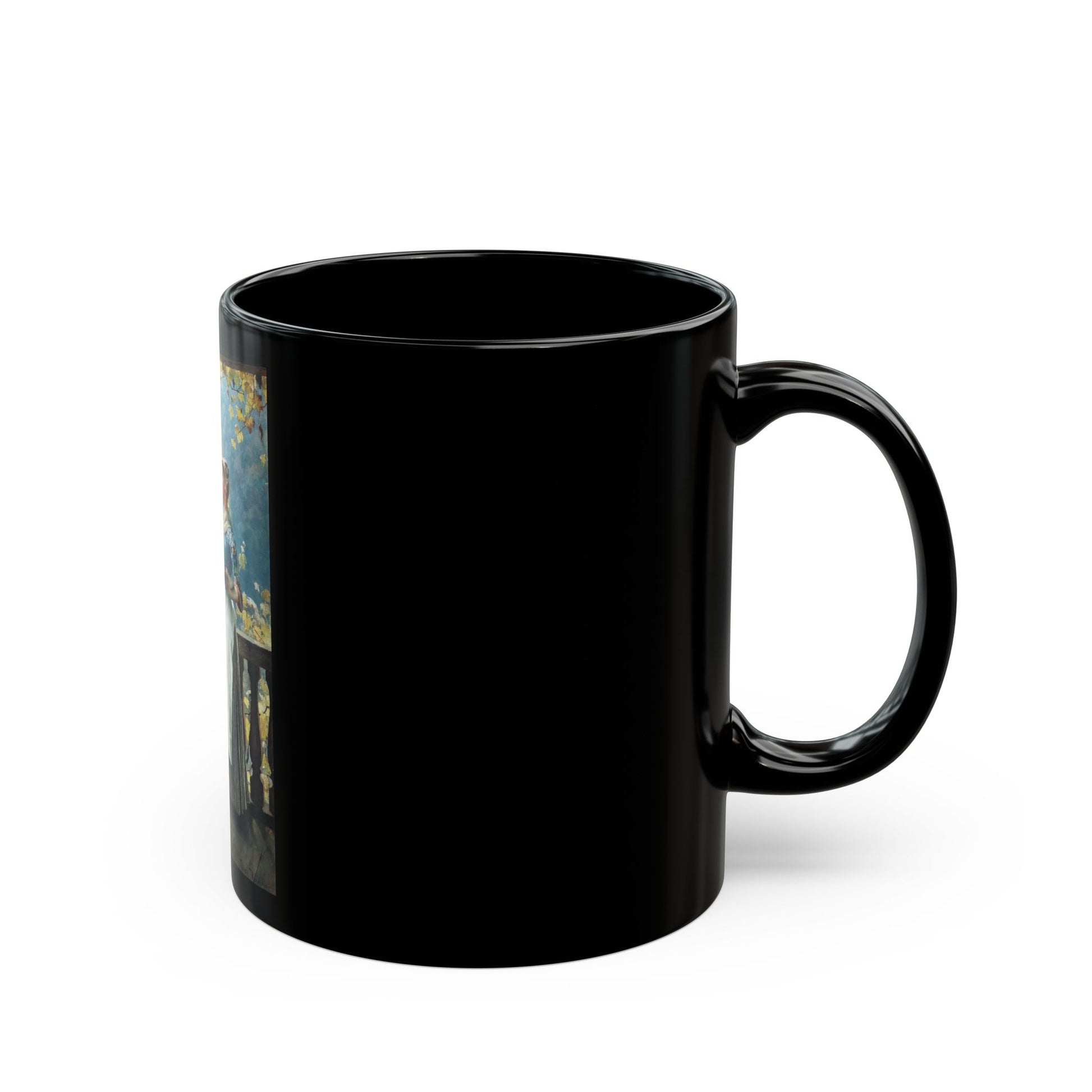 Henrik Nordenberg (1857-1928) Harvesting the Grapes - Black Coffee Mug-Go Mug Yourself