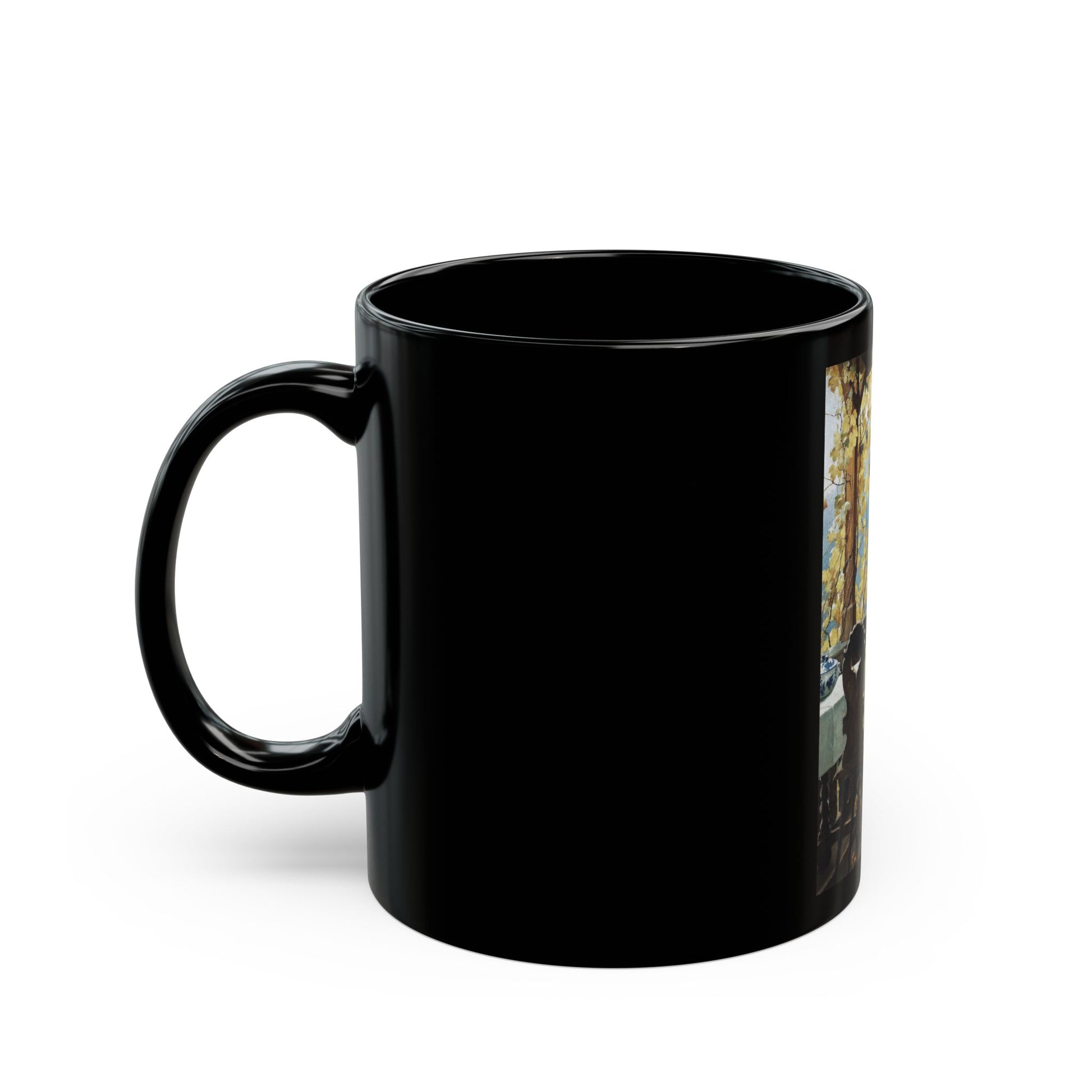 Henrik Nordenberg (1857-1928) Harvesting the Grapes - Black Coffee Mug-Go Mug Yourself