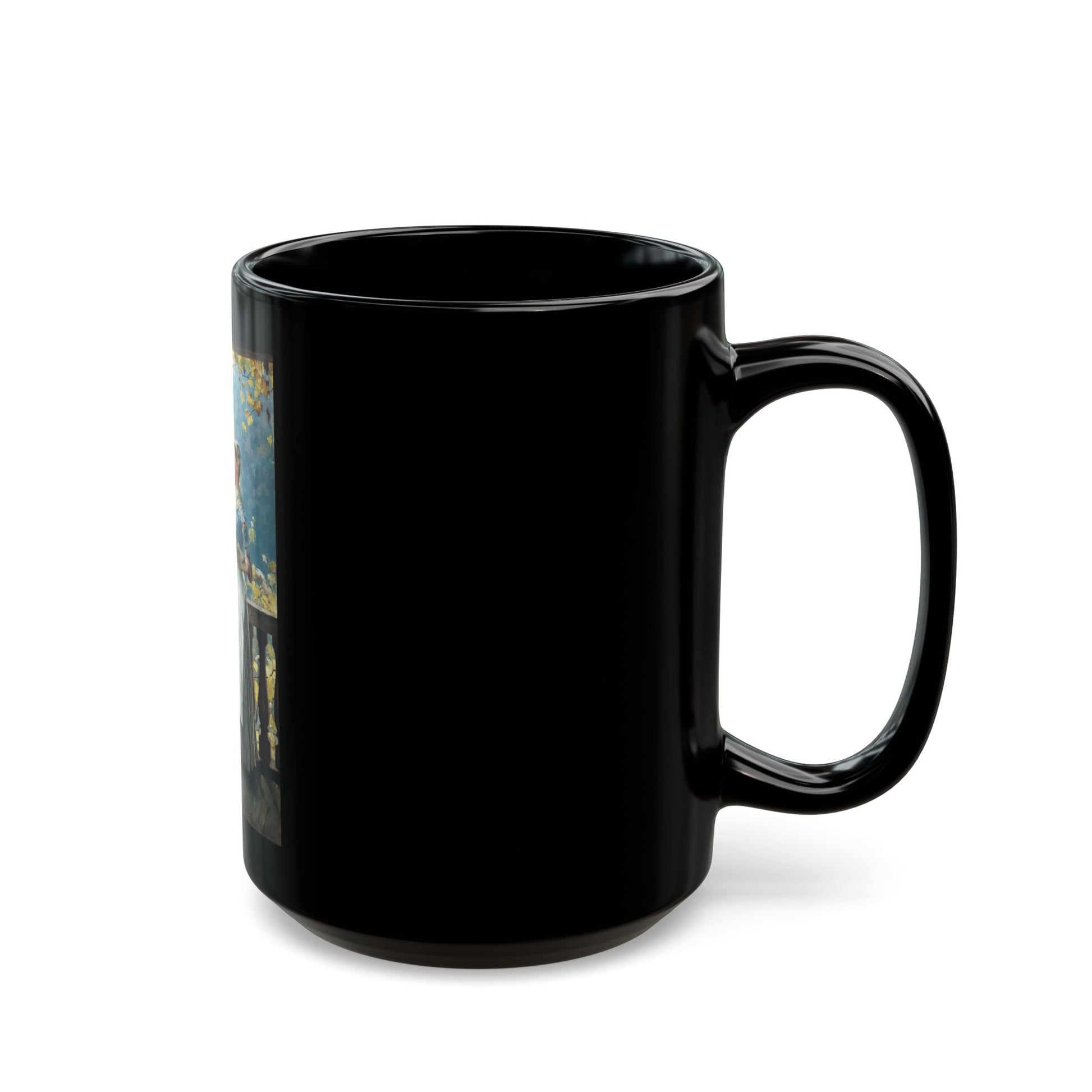 Henrik Nordenberg (1857-1928) Harvesting the Grapes - Black Coffee Mug-Go Mug Yourself