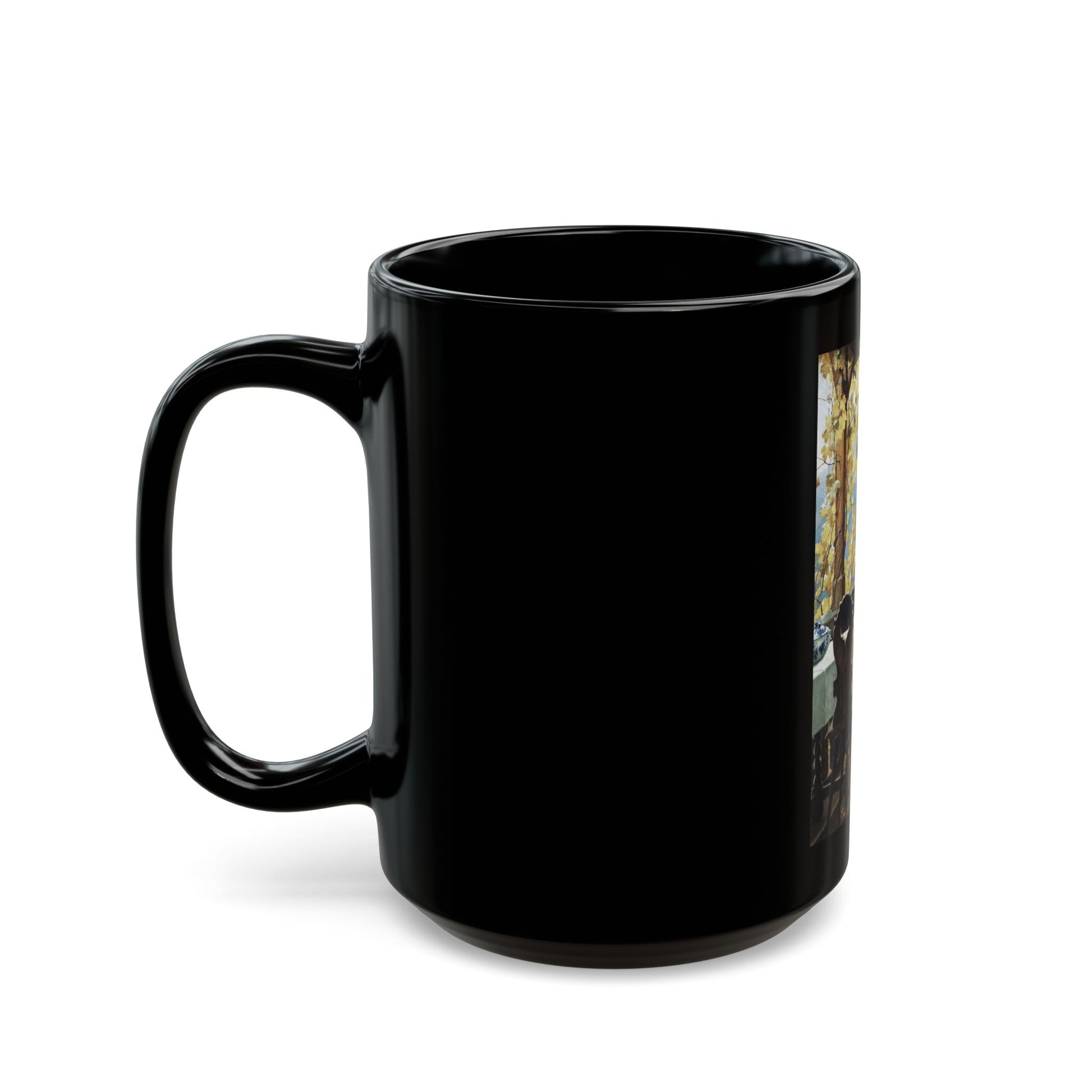Henrik Nordenberg (1857-1928) Harvesting the Grapes - Black Coffee Mug-Go Mug Yourself