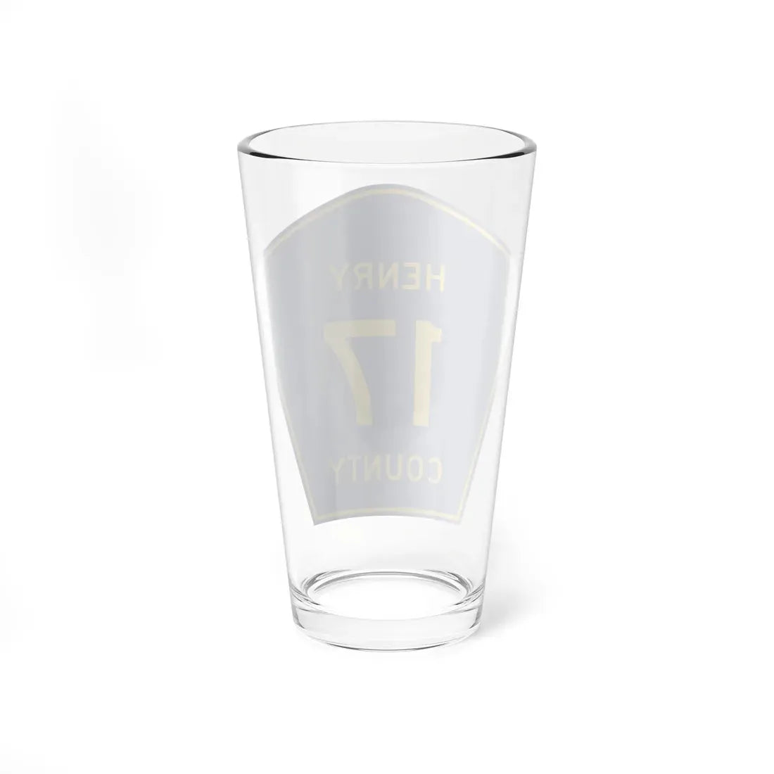 Henry County 17 (Illinois) (Road Sign) Pint Glass 16oz - Go Mug Yourself