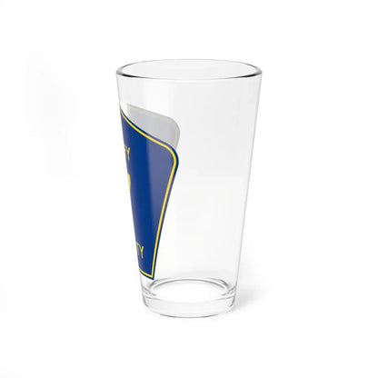 Henry County 7 (Illinois) (Road Sign) Pint Glass 16oz - Go Mug Yourself