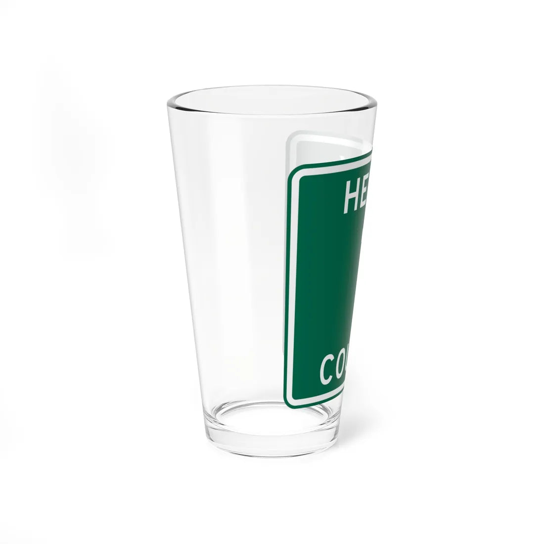 Henry County Route 1 OH (Ohio) (Road Sign) Pint Glass 16oz - Go Mug Yourself