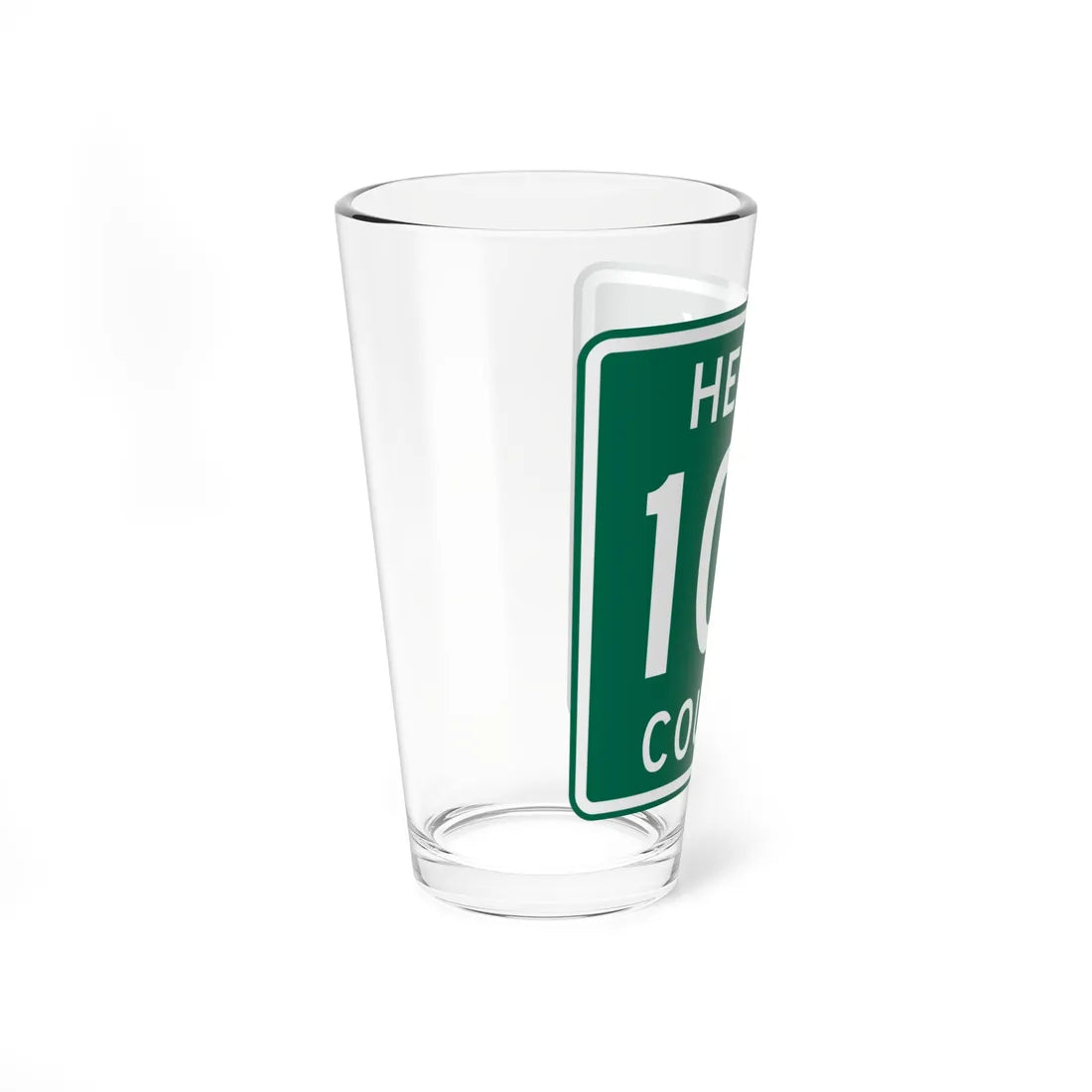 Henry County Route 10A OH (Ohio) (Road Sign) Pint Glass 16oz - Go Mug Yourself