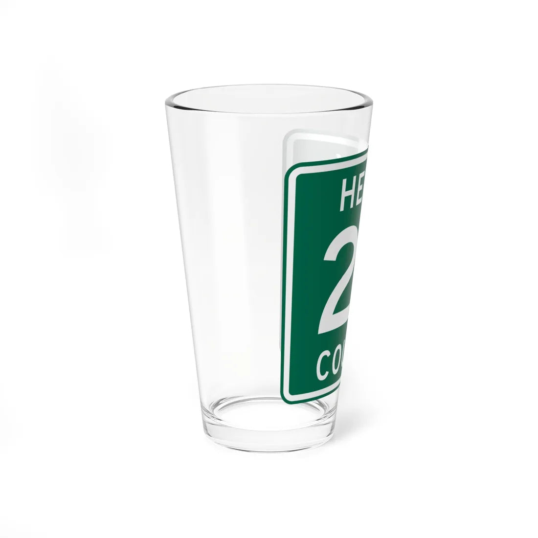 Henry County Route 24 OH (Ohio) (Road Sign) Pint Glass 16oz - Go Mug Yourself
