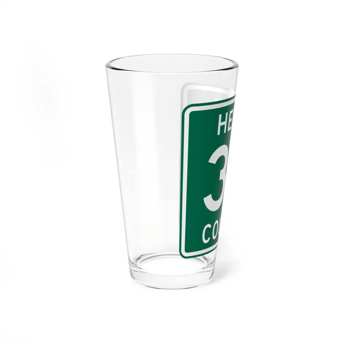 Henry County Route 3A OH (Ohio) (Road Sign) Pint Glass 16oz - Go Mug Yourself