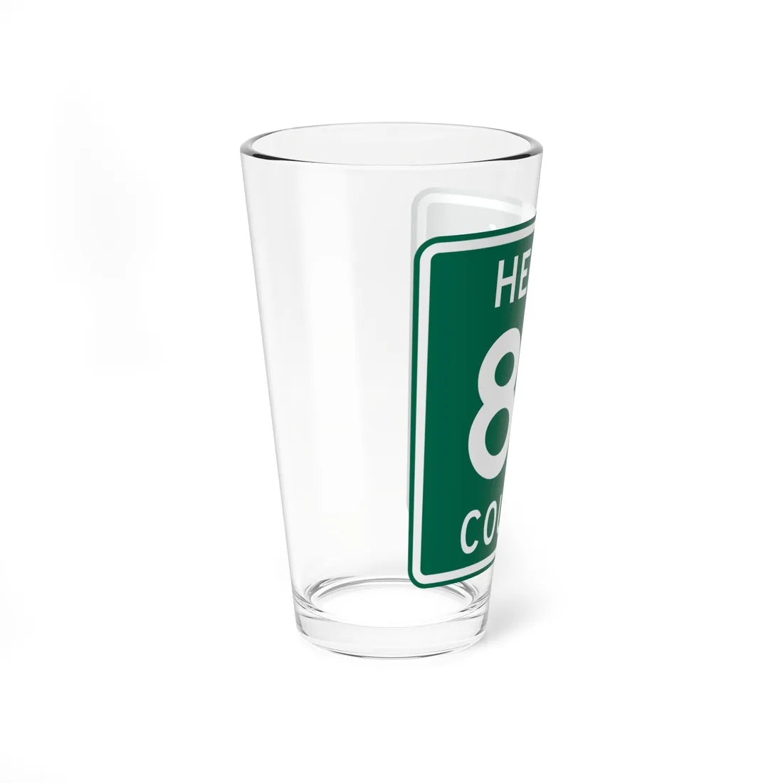 Henry County Route 8B OH (Ohio) (Road Sign) Pint Glass 16oz - Go Mug Yourself