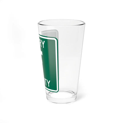 Henry County Route F OH (Ohio) (Road Sign) Pint Glass 16oz - Go Mug Yourself