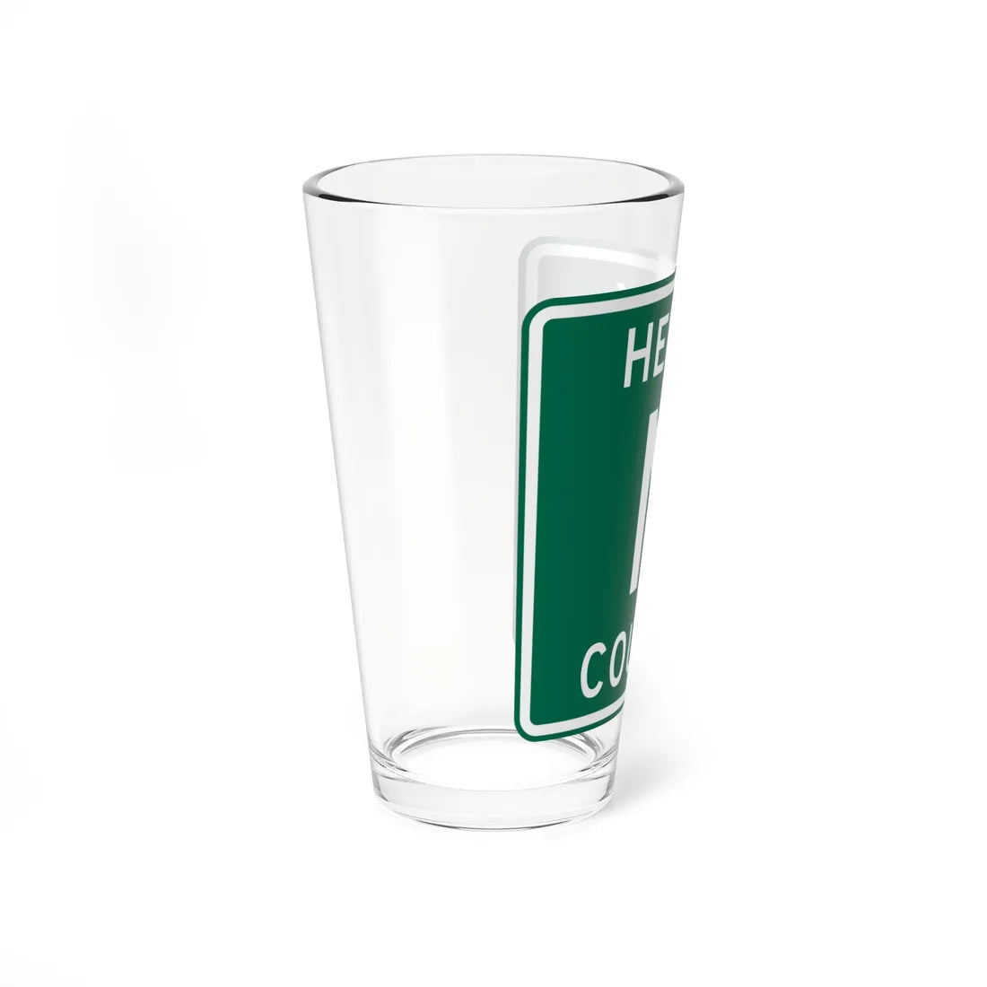 Henry County Route N OH (Ohio) (Road Sign) Pint Glass 16oz - Go Mug Yourself