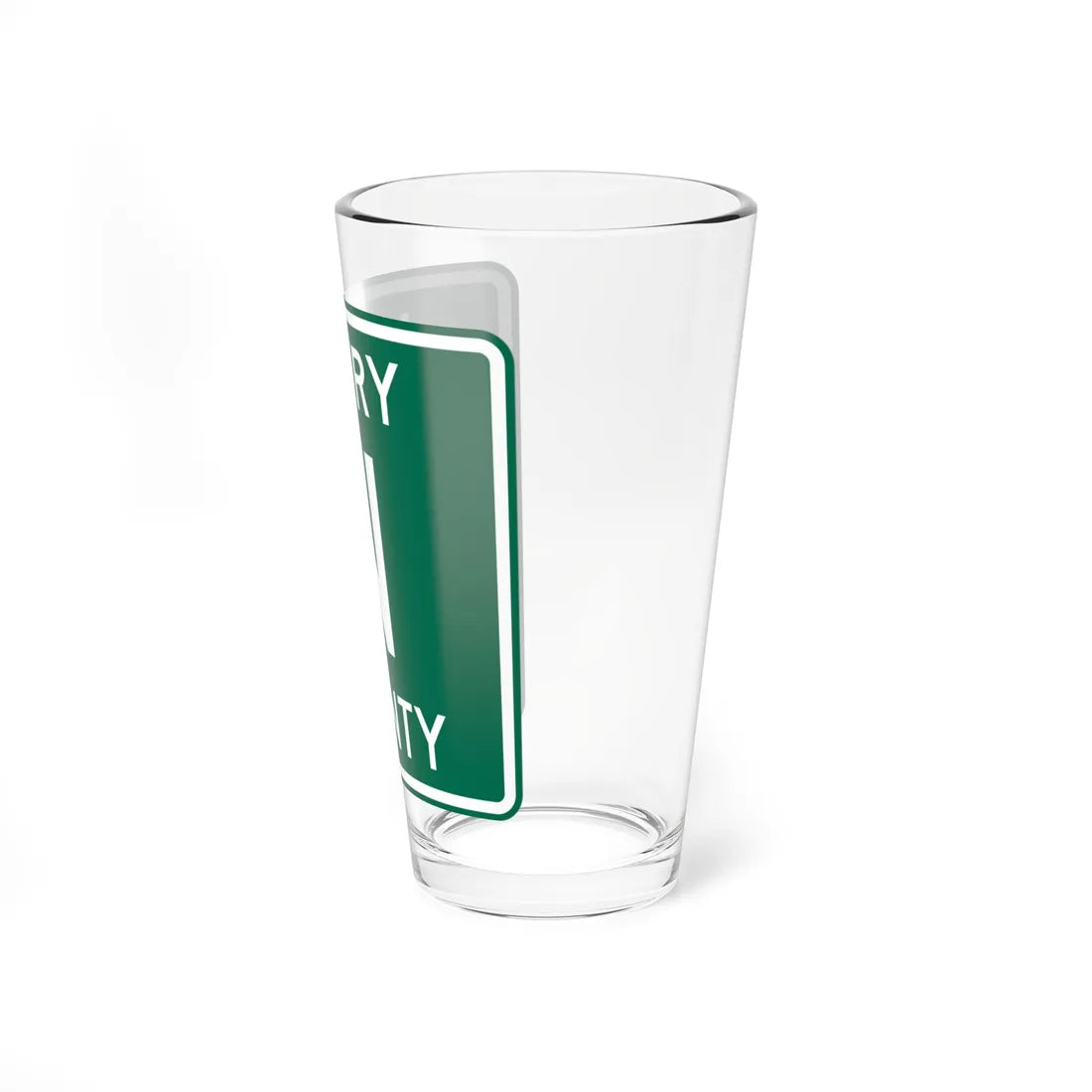Henry County Route N OH (Ohio) (Road Sign) Pint Glass 16oz - Go Mug Yourself