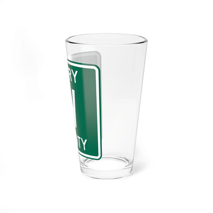 Henry County Route W OH (Ohio) (Road Sign) Pint Glass 16oz - Go Mug Yourself