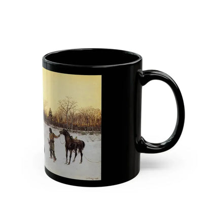 Henry Farny (1847-1916) a lucky shot - 1903 - Black Coffee Mug - Go Mug Yourself
