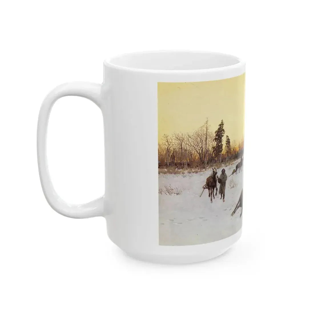 Henry Farny (1847-1916) a lucky shot - 1903 - White Coffee Mug - Go Mug Yourself