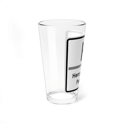 Henry Hudson Pkwy Shield free (New York) (Road Sign) Pint Glass 16oz - Go Mug Yourself