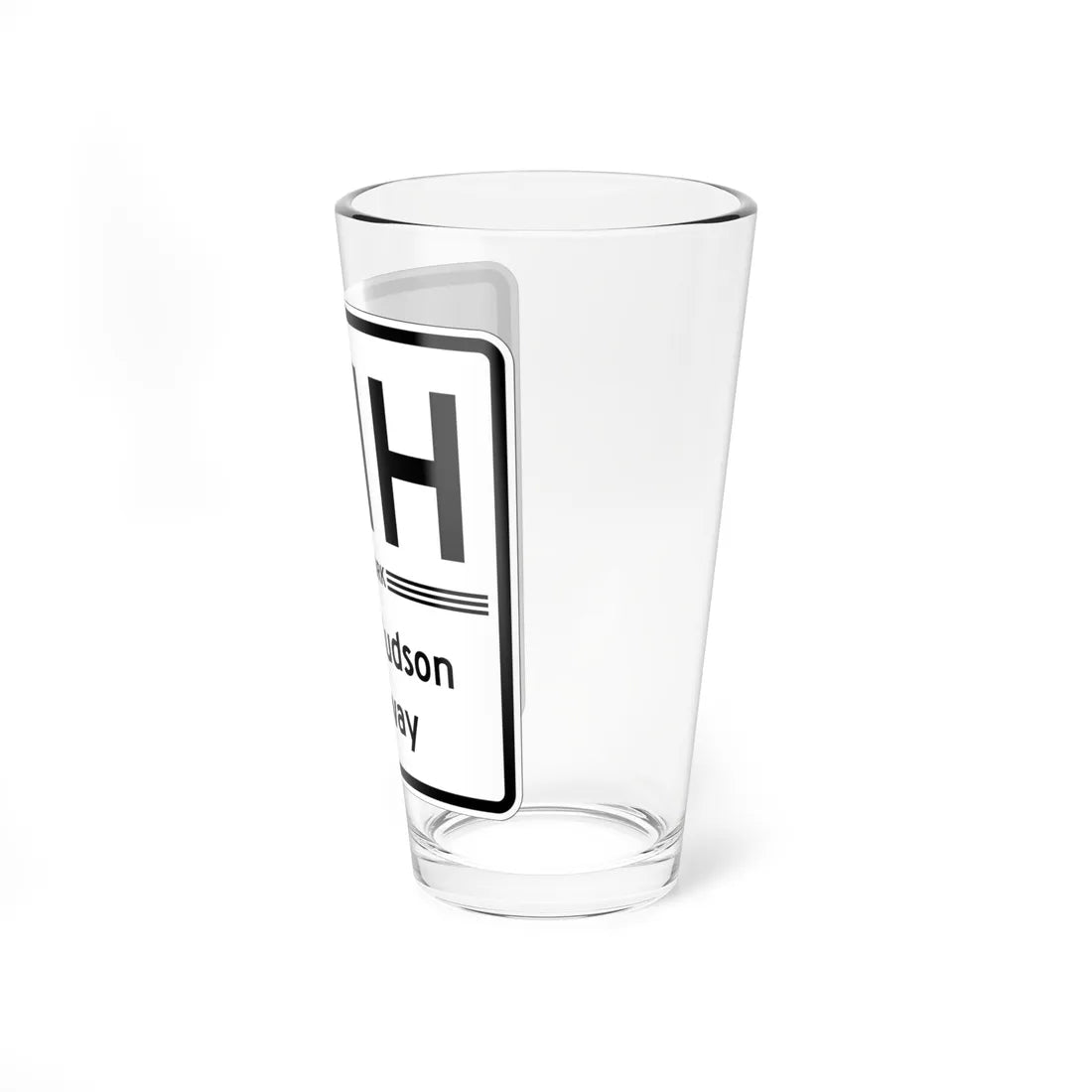 Henry Hudson Pkwy Shield free (New York) (Road Sign) Pint Glass 16oz - Go Mug Yourself