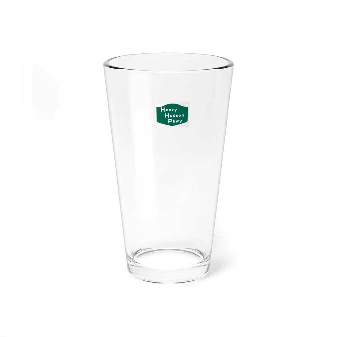 Henry Hudson Pkwy Shield (New York) (Road Sign) Pint Glass 16oz - Go Mug Yourself