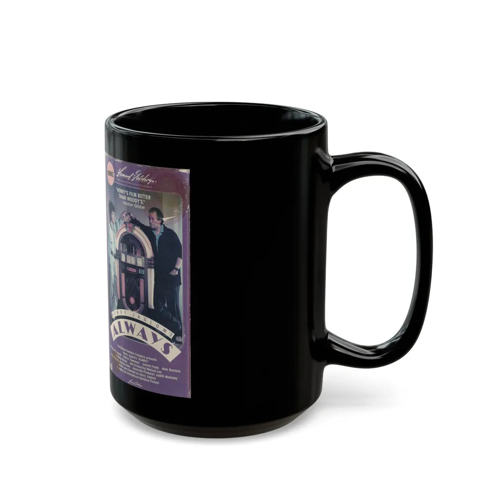 HENRY JAGLOMS ALWAYS (VHS COVER) - Black Coffee Mug-Go Mug Yourself