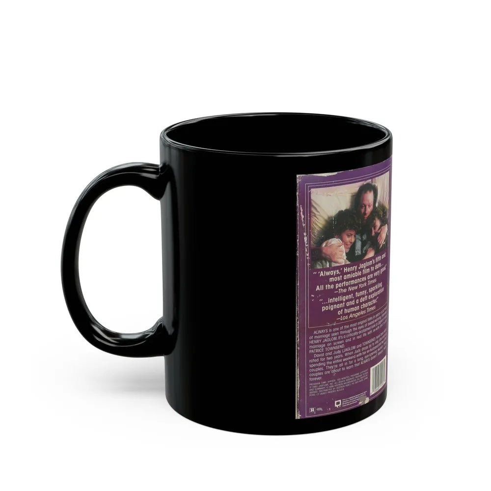 HENRY JAGLOMS ALWAYS (VHS COVER) - Black Coffee Mug-Go Mug Yourself