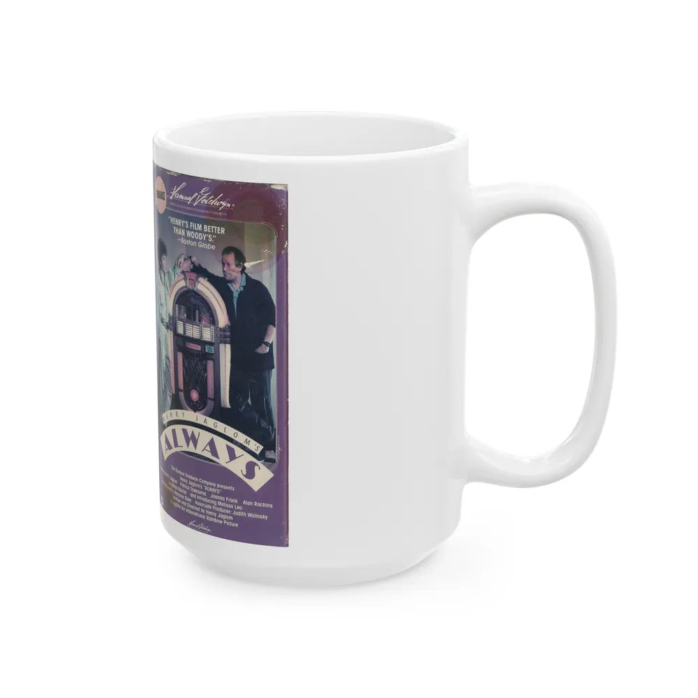 HENRY JAGLOMS ALWAYS (VHS COVER) - White Coffee Mug-Go Mug Yourself