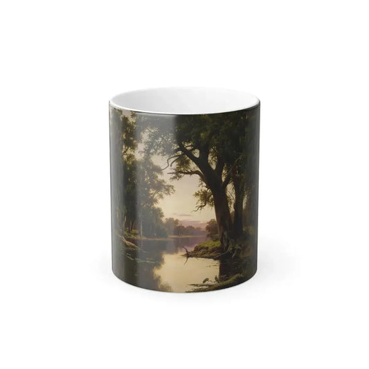 Henry James Johnstone (1835-1907) A billabong of the Goulburn, Victoria - Color Changing Mug 11oz 11oz - Go Mug Yourself