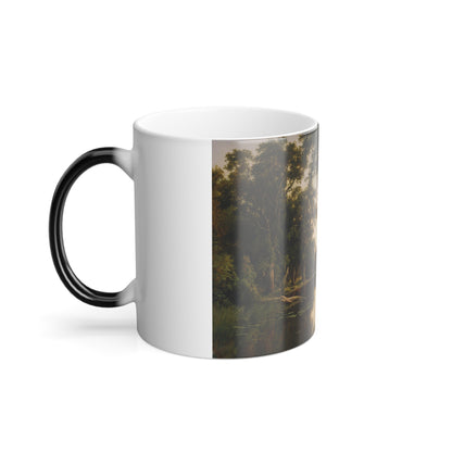 Henry James Johnstone (1835-1907) A billabong of the Goulburn, Victoria - Color Changing Mug 11oz-Go Mug Yourself