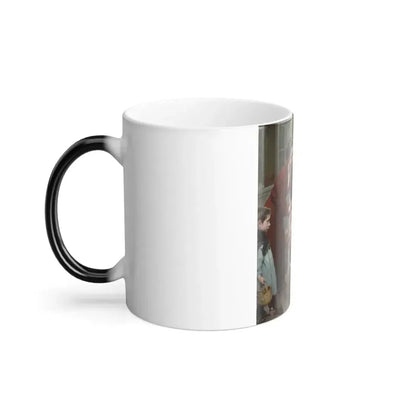 Henry Jules Jean Geoffroy (1853-1924) The Teacher's Touch - Oil on Canvas - Color Changing Mug 11oz - Go Mug Yourself