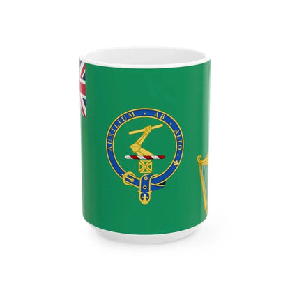 Henry Kelletts sledge flag (Ireland) White Coffee Mug 15oz - Go Mug Yourself