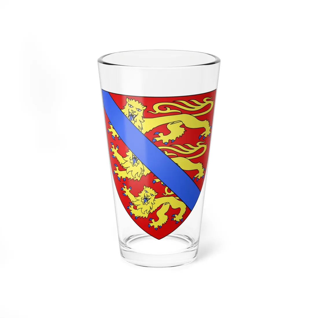 Henry of Leceister Arms (England) (Coat of Arms) Pint Glass 16oz 16oz - Go Mug Yourself