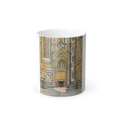 Henry Roderick Newman (1833-1918) Porta Dei Canonici, Duomo, Florence - Watercolor on Paper 1879 - Color Changing Mug 11oz 11oz - Go Mug Yourself